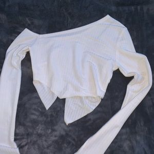 the shirt is kind of sheer and has slits in the front going down sideways